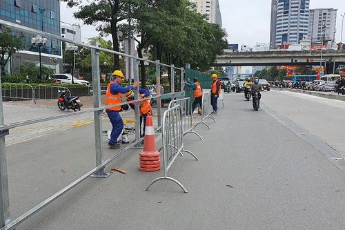 Đoạn tuyến Hoàng Minh Giám - Vũ Hữu: Tổ chức lại giao thông phục vụ thi công hầm chui