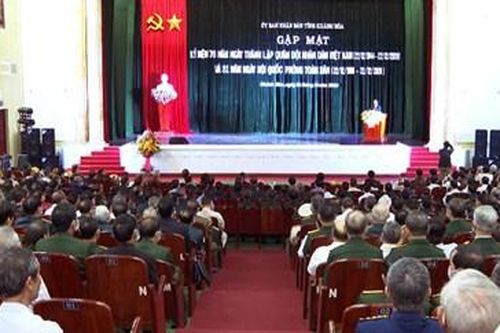 Khánh Hòa: Gặp mặt kỷ niệm 76 năm Ngày thành lập Quân đội nhân dân Việt Nam