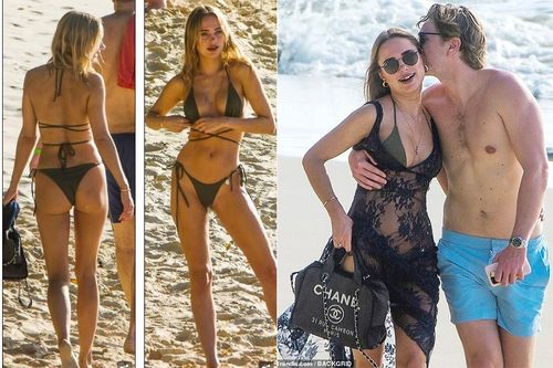 Kimberley Garner đẹp như tạc tượng với bikini bé xíu, tình tứ bạn trai ở biển