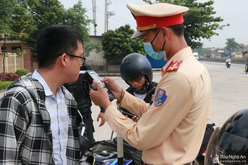 Nghệ An tăng cường xử lý vi phạm nồng độ cồn