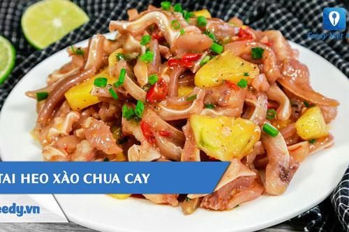 Cách làm tai heo xào chua cay đậm vị, vô cùng hao cơm