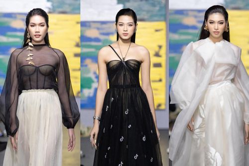 Top 3 HHVN 2020 lần đầu diễn catwalk cùng nhau, Đỗ Thị Hà 'lên trình' rõ rệt!