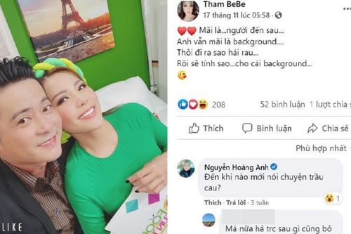 Hành động cợt nhã của diễn viên Hoàng Anh và 'tình tin đồn' Thắm Bebe trước khi lùm xùm ly hôn nổ ra