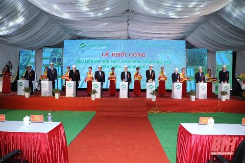 Khởi công Khu liên hợp sản xuất, chăn nuôi công nghệ cao Xuân Thiện - Thanh Hóa I