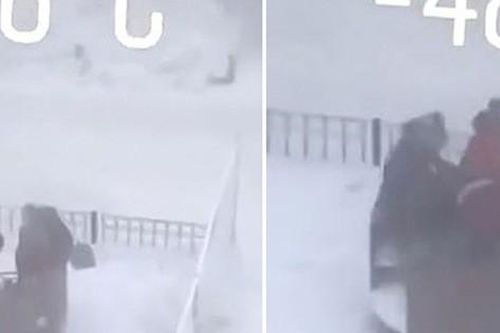 Trẻ em Nga vui chơi giữa trời âm 48 độ C