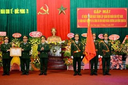 Đoàn Kinh tế-Quốc phòng 78 đón nhận Huân chương Lao động hạng Ba
