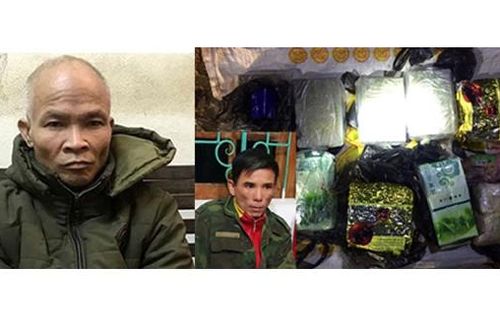 'Cửu vạn' gùi 11 bánh heroin