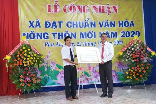 Phú An đạt chuẩn 'Xã văn hóa nông thôn mới'