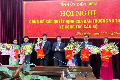 Công bố các quyết định của Ban Thường vụ Tỉnh ủy về công tác cán bộ
