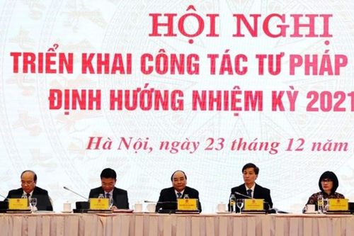 Thủ tướng dự hội nghị trực tuyến triển khai công tác tư pháp năm 2021