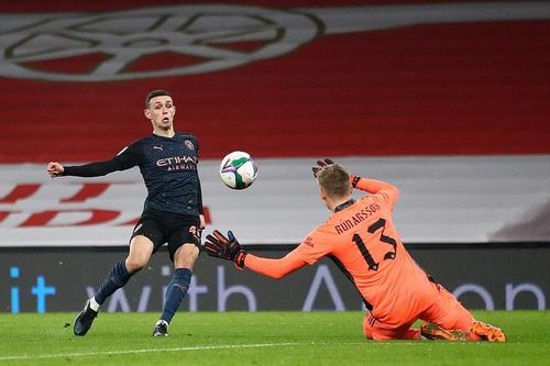 Man City 'thổi bay' Arsenal ra khỏi cúp Liên đoàn Anh