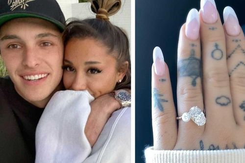 Nhẫn đính hôn có một-không-hai của Ariana Grande trông như thế nào?