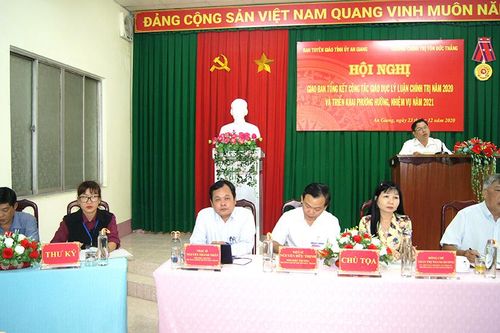 Ban Tuyên giáo Tỉnh ủy An Giang: Hội nghị giao ban tổng kết công tác giáo dục lý luận chính trị 2020
