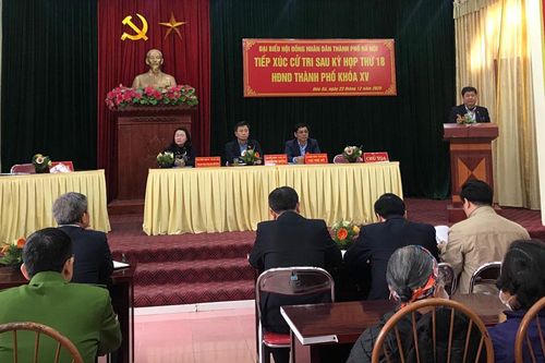 Cử tri huyện Ứng Hòa đề nghị đẩy nhanh các dự án cung cấp nước sạch