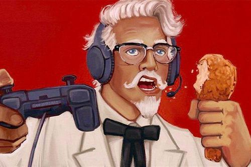 KFC ra mắt máy tính chơi game, có lò quay gà