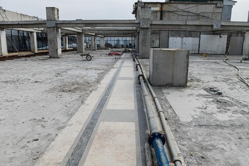 Hiện trạng tầng 18 nhà 8B Lê Trực sau khi tháo dỡ