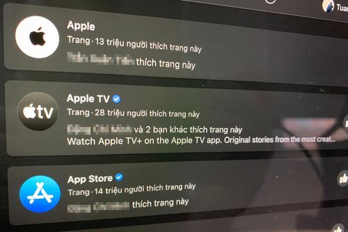 Facebook không gỡ tick xanh trên fanpage của Apple