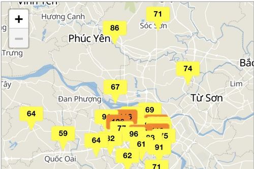 Hôm nay 24/12, Hà Nội có 5 khu vực chất lượng không khí kém