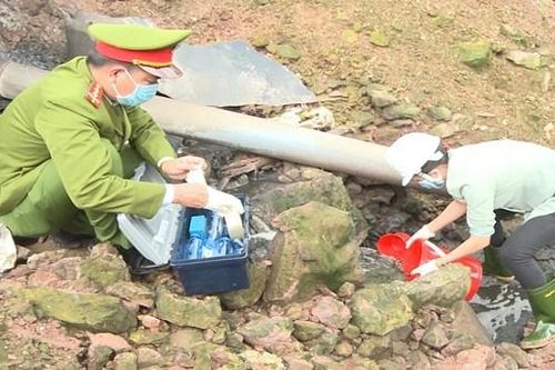 Phát hiện một Công ty chăn nuôi xả thải trực tiếp ra môi trường