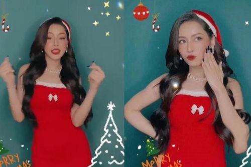 Chi Pu hóa 'bà già Noel' gợi cảm, nhảy sexy đón Giáng sinh