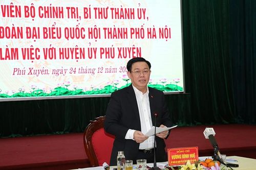 Huyện Phú Xuyên kiến nghị gì với Bí thư Thành ủy Hà Nội?