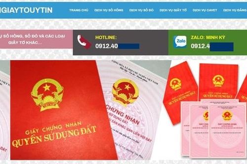 Nóng nạn sổ đỏ giả dịp cuối năm
