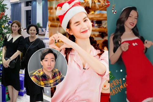Hariwon ấm áp bên mẹ để Trấn Thành 1 mình, Ngọc Trinh ngoan hiền - Chi Pu quyến rũ hết nấc đón Giáng sinh
