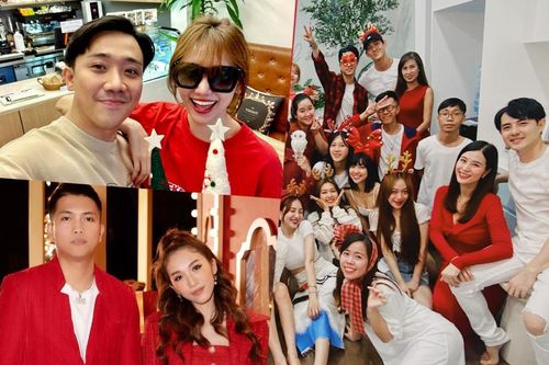 Gia đình sao đón Noel: Ông Cao Thắng nũng nịu với Đông Nhi, Trấn Thành - Hari, Emily - Big bên nhau e ấp