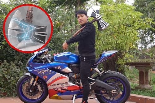 YouTuber NTN tiếp tục thực hiện clip dân mạng cho là 'vô bổ': Làm búa Thor phá hủy mọi thứ