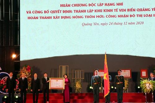Quảng Ninh: Thị xã Quảng Yên đón Huân chương Độc lập hạng Nhì