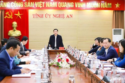 Ban Thường vụ Tỉnh ủy thông qua chương trình làm việc và kiểm tra, giám sát năm 2021