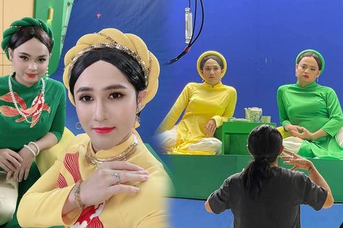Tái xuất hình ảnh 'chị em cà khịa', Huỳnh Lập - Lê Nhân chưng diện sương sương ăn dài từ Noel tới Tết