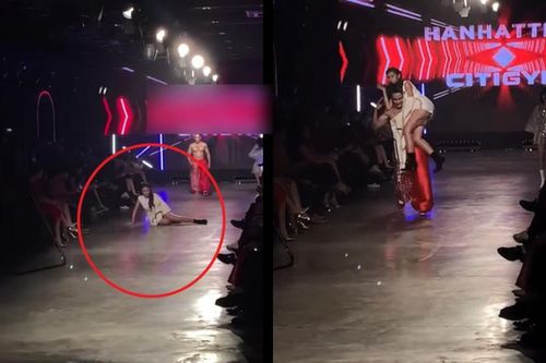 'Vồ ếch' trên sàn catwalk, hot girl 'bắp cần bơ' bị tố chiêu trò