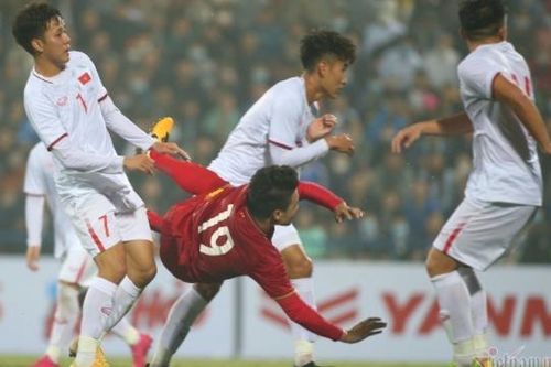 Bàn thắng của Quang Hải trong trận giao hữu với đội tuyển U22 Việt Nam
