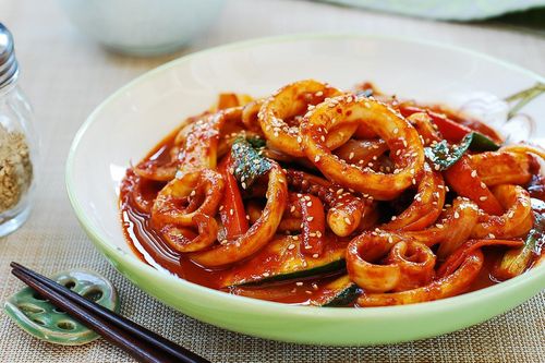 Công thức làm mực xào cay