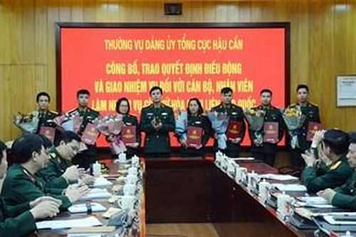 Tổng cục Hậu cần giao nhiệm vụ cho lực lượng tham gia gìn giữ hòa bình Liên hợp quốc