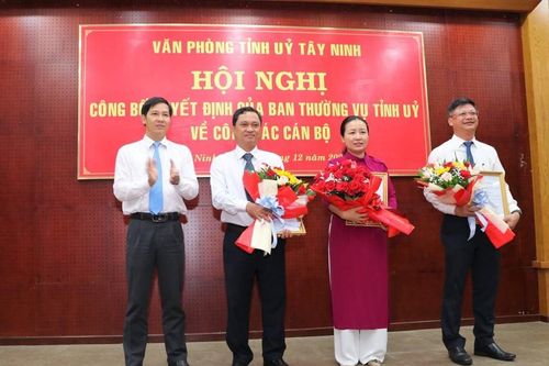Tây Ninh bổ nhiệm nữ Chánh Văn phòng Tỉnh ủy