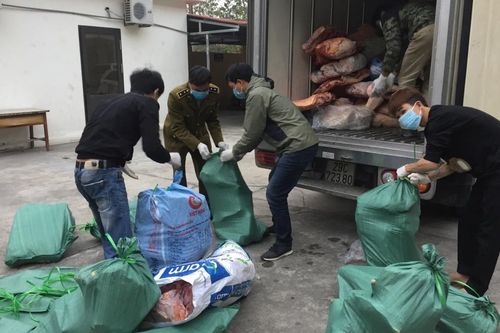 Hải Dương: Ngăn chặn kịp thời hơn 2 tấn thịt lợn bốc mùi đang trên đường đi tiêu thụ