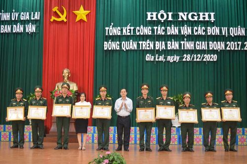Tổng kết công tác dân vận các đơn vị quân đội đóng quân trên địa bàn tỉnh Gia Lai giai đoạn 2017-2020