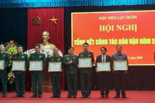 Học viện Lục quân tổng kết công tác dân vận năm 2020