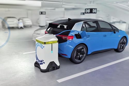 Volkswagen chế tạo robot giúp sạc ô tô điện