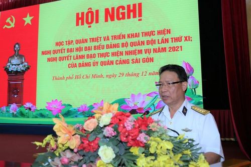 Đảng ủy Quân cảng Sài Gòn: Hội nghị học tập, quán triệt và triển khai thực hiện Nghị quyết Đại hội Đảng bộ Quân đội lần thứ XI