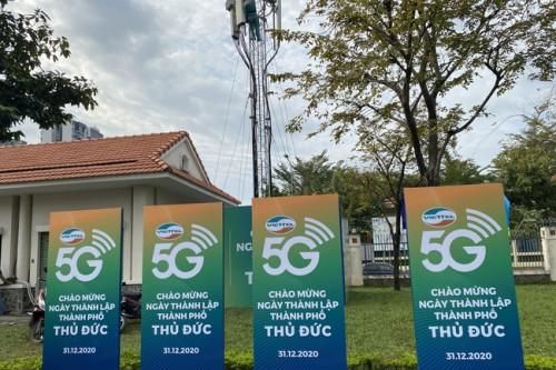 Người dân tại khu vực thuộc TP Thủ Đức được sử dụng mạng 5G miễn phí