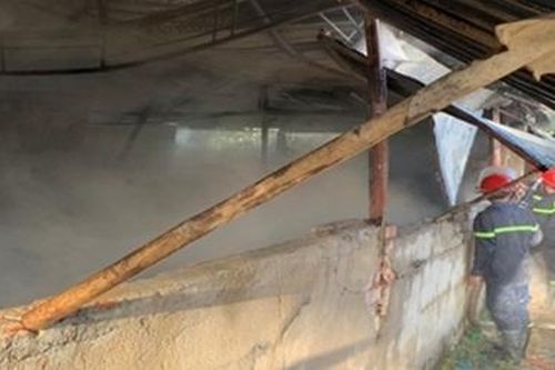Cháy xưởng chứa bao bì