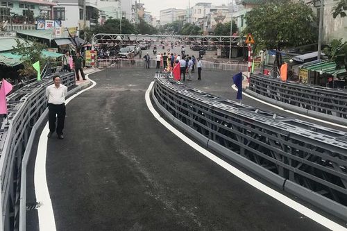 Thông xe cầu thép An Phú Đông, quận 12