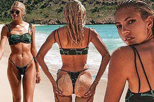 Devon Windsor khiến fan trầm trồ khi mặc bikini thả dáng đẹp như tạc tượng ở biển