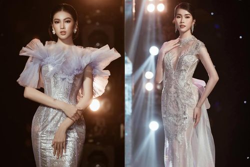 Á hậu Phương Anh, Ngọc Thảo diện váy đuôi cá lộng lẫy trong chương trình đón năm mới 2021