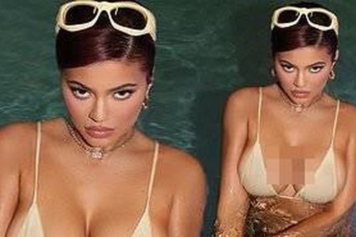 Cô út tỉ phú nhà Kardashian nóng bỏng ở bể bơi