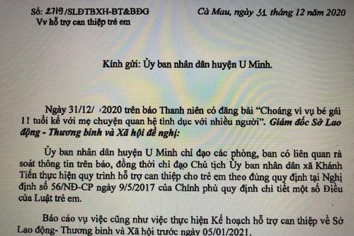 Hỗ trợ can thiệp bé gái 11 tuổi quan hệ tình dục với nhiều thanh thiếu niên