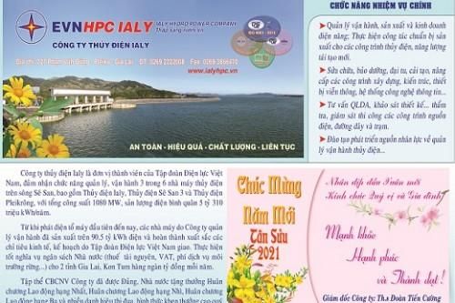 Công ty Thủy điện IALY chúc mừng năm mới 2021